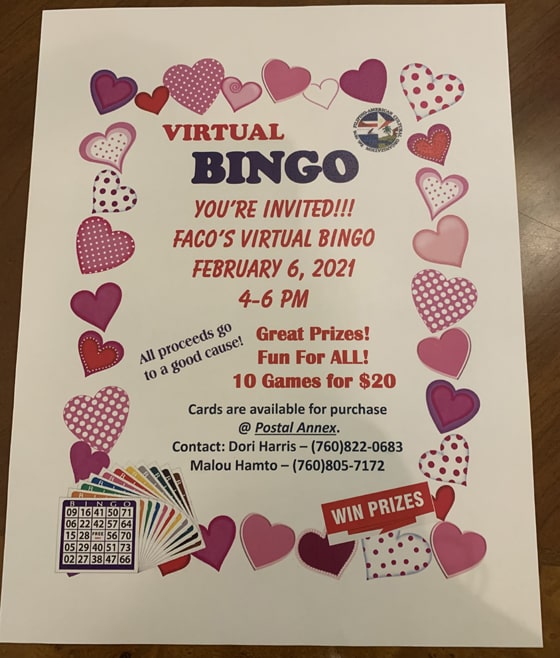 feb 2021 virtual bingo 1 min